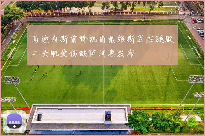 乌迪内斯前锋凯南戴维斯因右腿股二头肌受伤缺阵消息发布